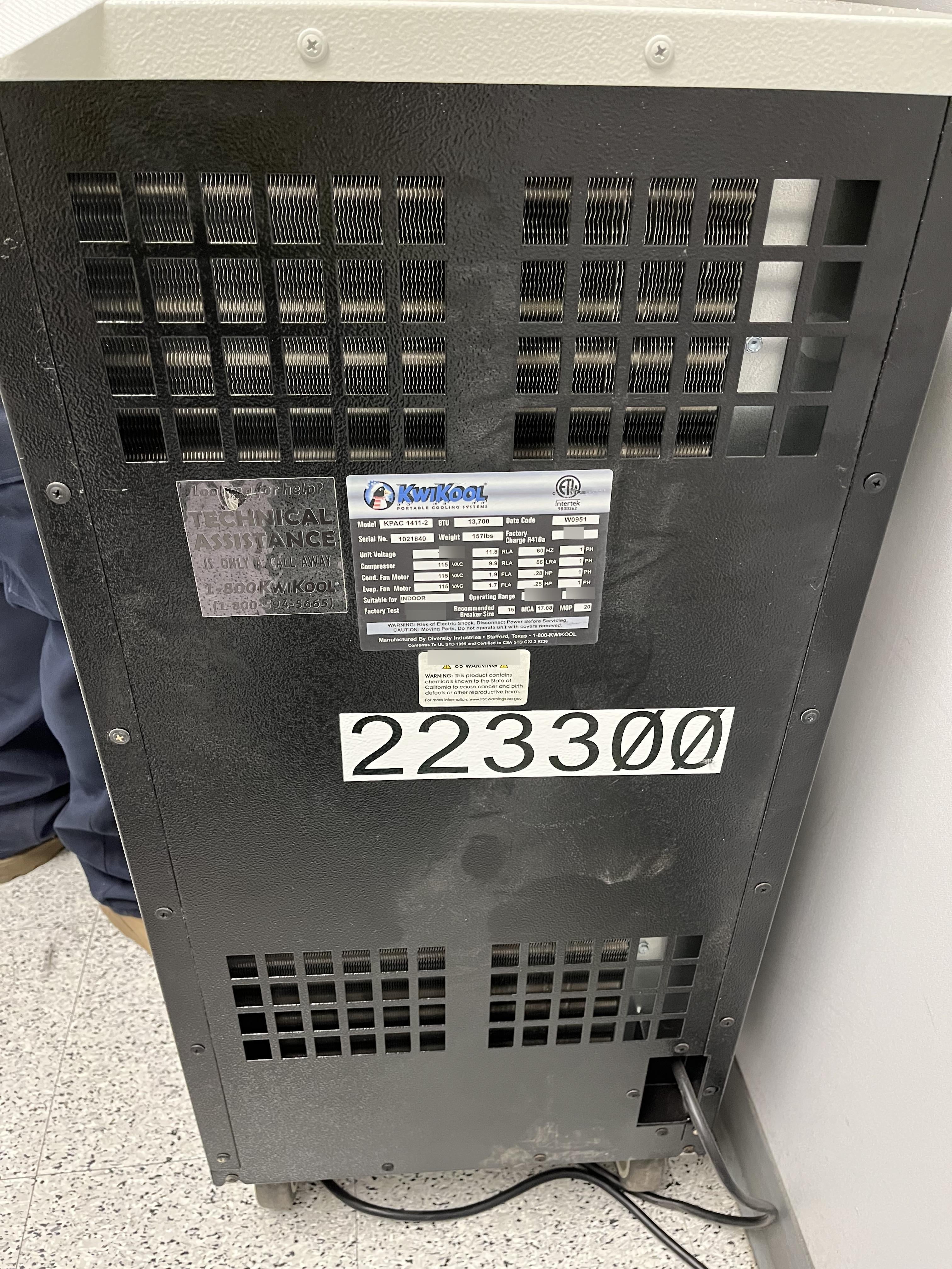 2022 KWIKOOL KPAC1411-2