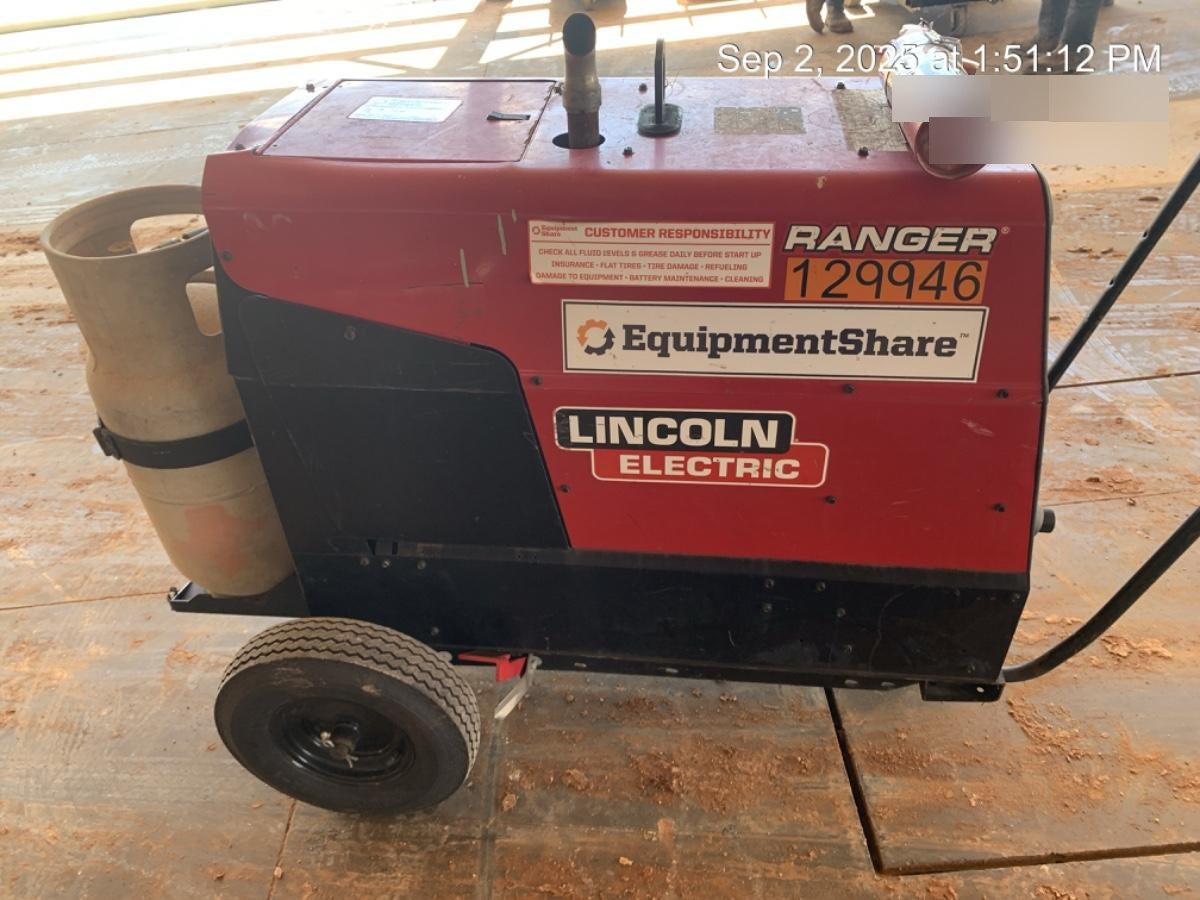 2021 Lincoln Electric Ranger 305 LPG K3430-1, Ranger 305 LPG, Undercarriage, Tank Holder & Strap, 10kw AC Gen, 25hp Kohler LPG Eng