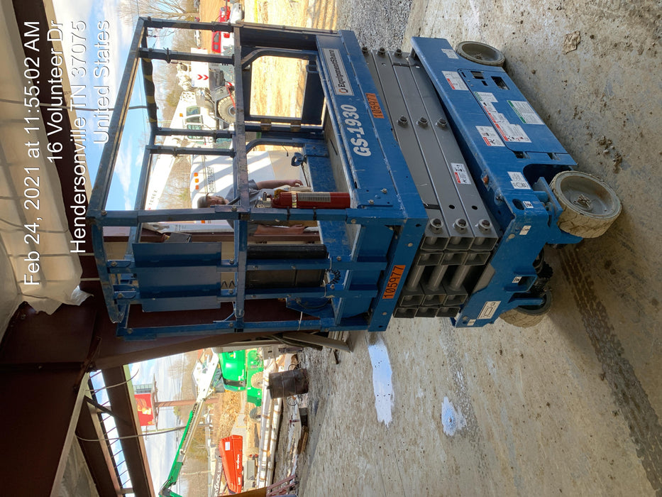 2020 Genie GS-1930 Solid Non Marking Tires, Beacon, Folding rails with half height swing gate