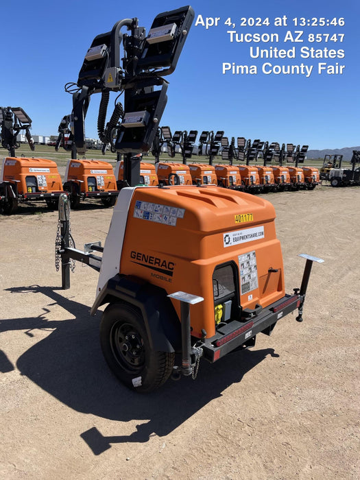 2024 Generac MLT2 Diesel, Flex Switch 120V Input, Powerzone Controller, 
(4) 320W LED Lights, 4kW Generator, 39.9 Gal Fuel Tank, 2" Ball, T3