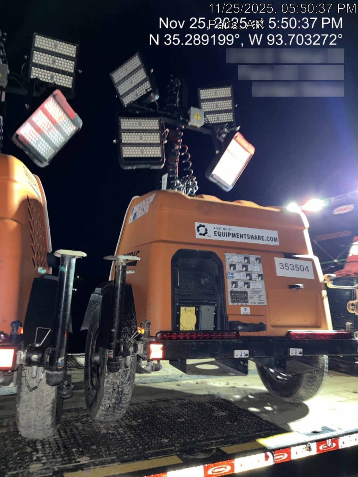2023 Generac MLT2 Diesel, Flex Switch 120V Input, Powerzone Controller, (4) 320W LED Lights, 4kW Generator, 39.9 Gal Fuel Tank, 2" Ball, T3