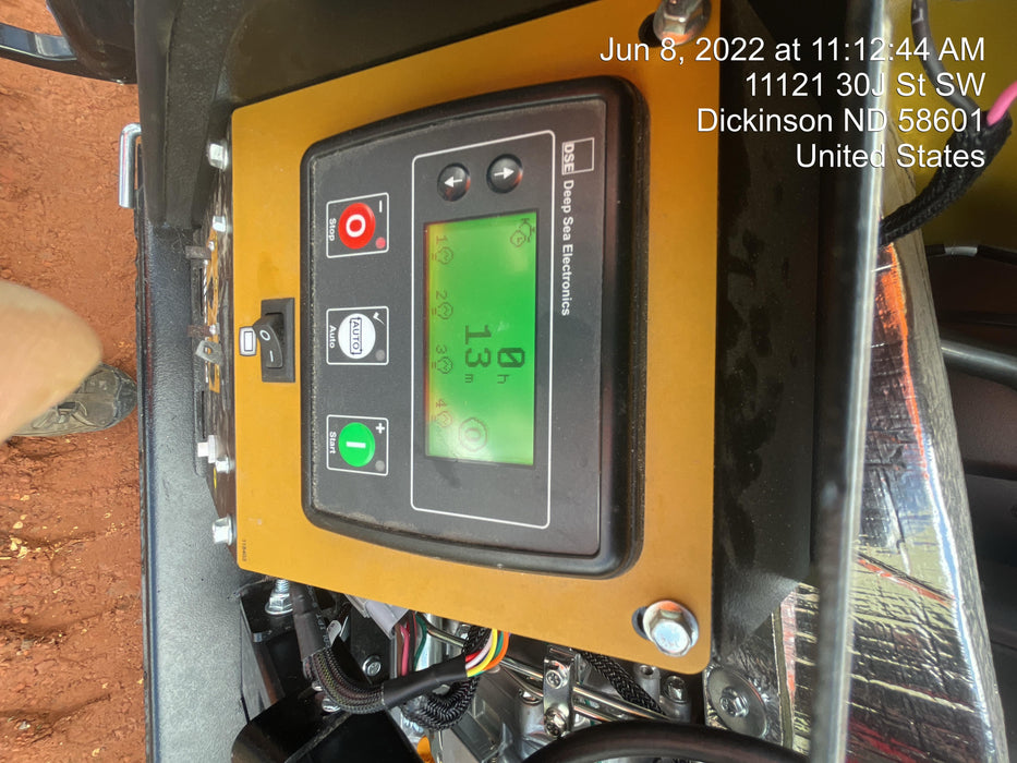 2022 Allmand NLV3GR (4) LED Light Fixture 350W, 23' Vertical Mast, 3kW Prime, Towable, Deep Sea L401, Leveling Jacks, Yanmar T4F 5.8hp