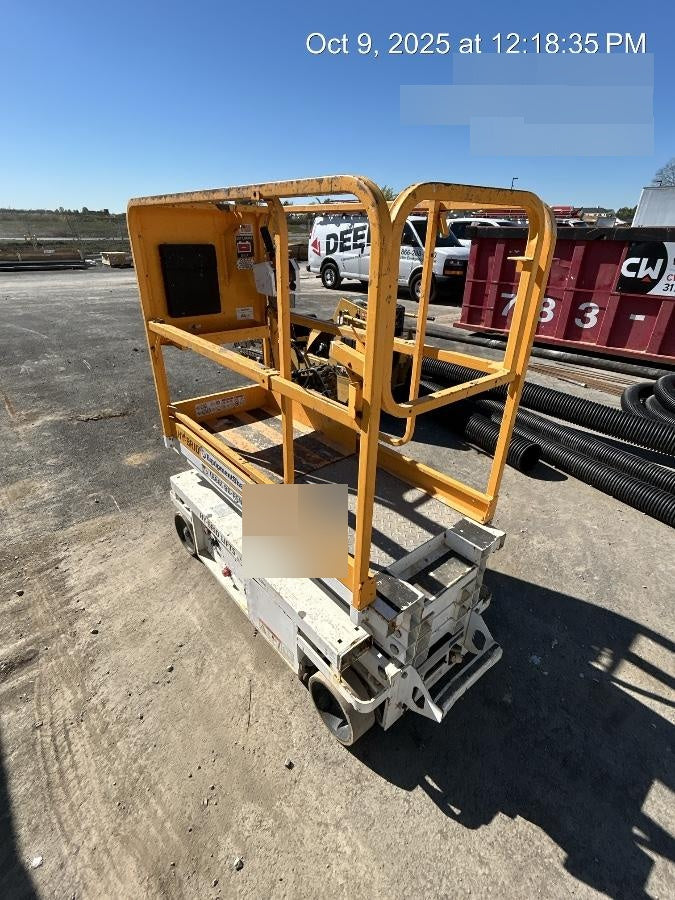 Custom Equipment HB-1430 Hy-Brid Scissor Lift
Platform capacity up to 670 lbs
Working height up to 20 ft
Weighs under 1,700 lbs
Non-marking wheels