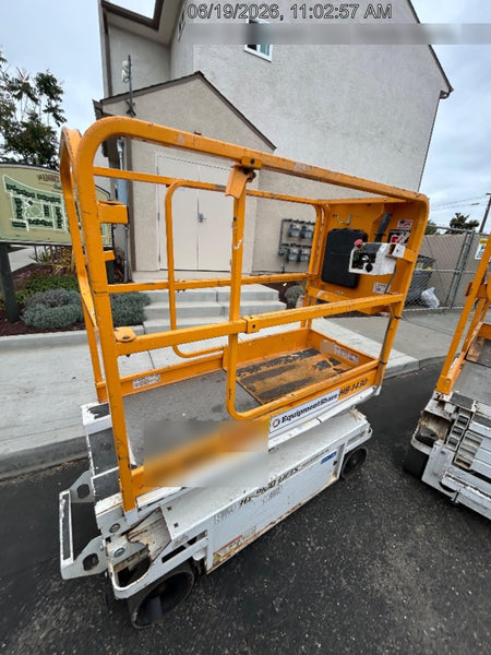 Custom Equipment HB-1430 <ul>
 <li>Hy-Brid Scissor Lift</li>
  <li>Platform capacity up to 670 lbs.</li>
  <li>Working height up to 20 ft</li>
  <li>Weighs under 1,700 lbs.</li>
  <li>Non-marking wheels </li>
</ul>