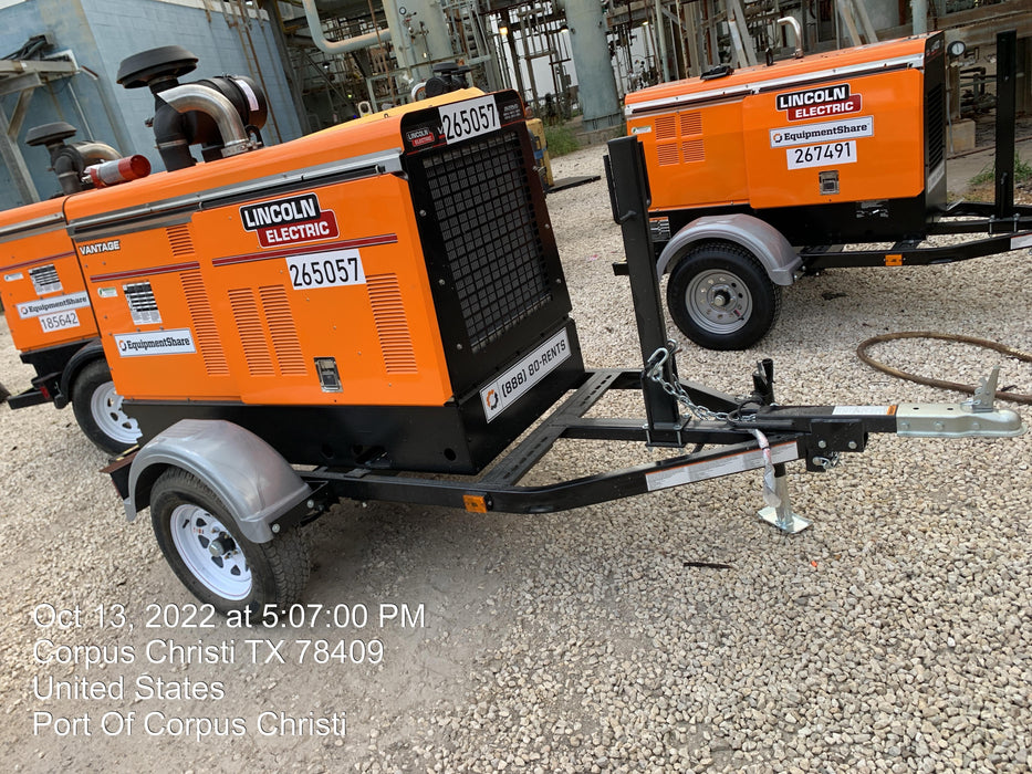 2022 Lincoln Electric Vantage 549X Crosslink Technology, Trailer Mounted, ES Decals, T3