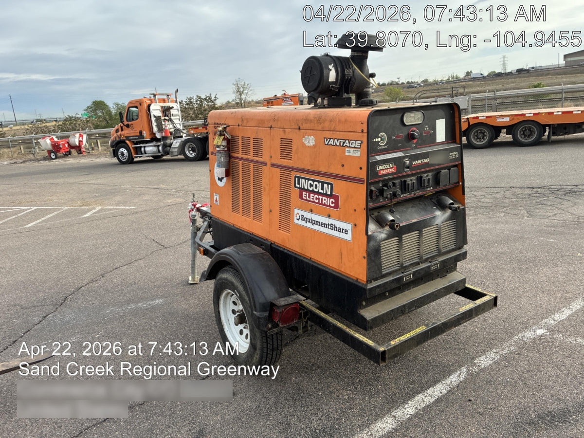 2021 Lincoln Electric Vantage 549X Ready Pak 3, ORANGE (includes trailer, cable rack, fender light kit)