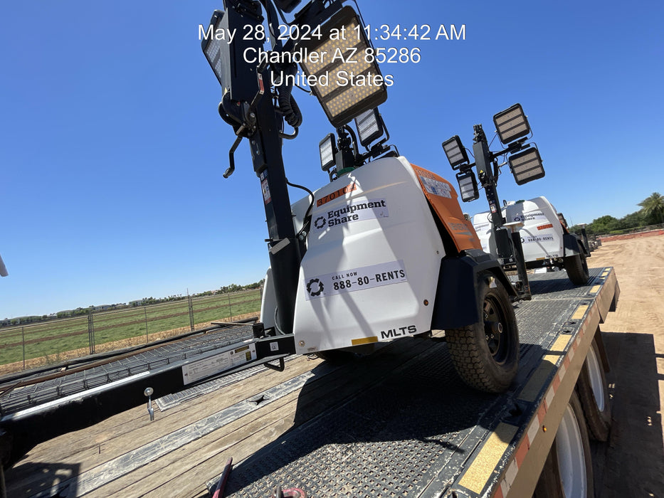 2023 Generac MLT2 Diesel, Flex Switch 120V Input, Powerzone Controller, 
(4) 320W LED Lights, 4kW Generator, 39.9 Gal Fuel Tank, 2" Ball, T3