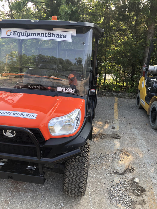 2021 Kubota RTV-X1140W-H Plastic Canopy, Windshield Acrylic Clear, LED Strobe Light, Wire Harness Kit, Back up Alarm