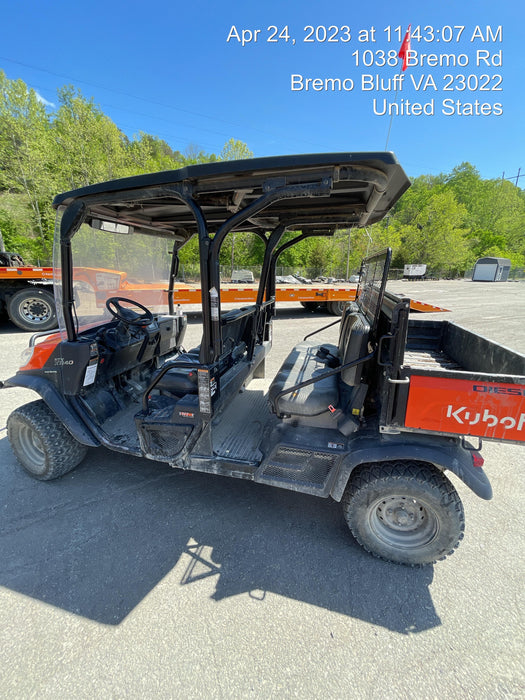 2021 Kubota RTV-X1140W-H Plastic Canopy, Windshield Acrylic Clear, LED Strobe Light, Wire Harness Kit, Back up Alarm