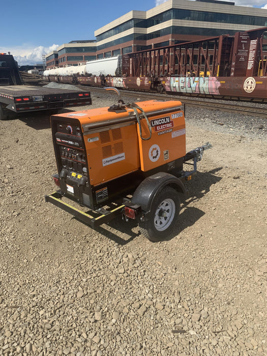 2021 Lincoln Electric Vantage 322 Vantage 322 Ready Pak 3 w/ Decals, ORANGE (includes trailer, cable rack, fender light kit) NO Telematics