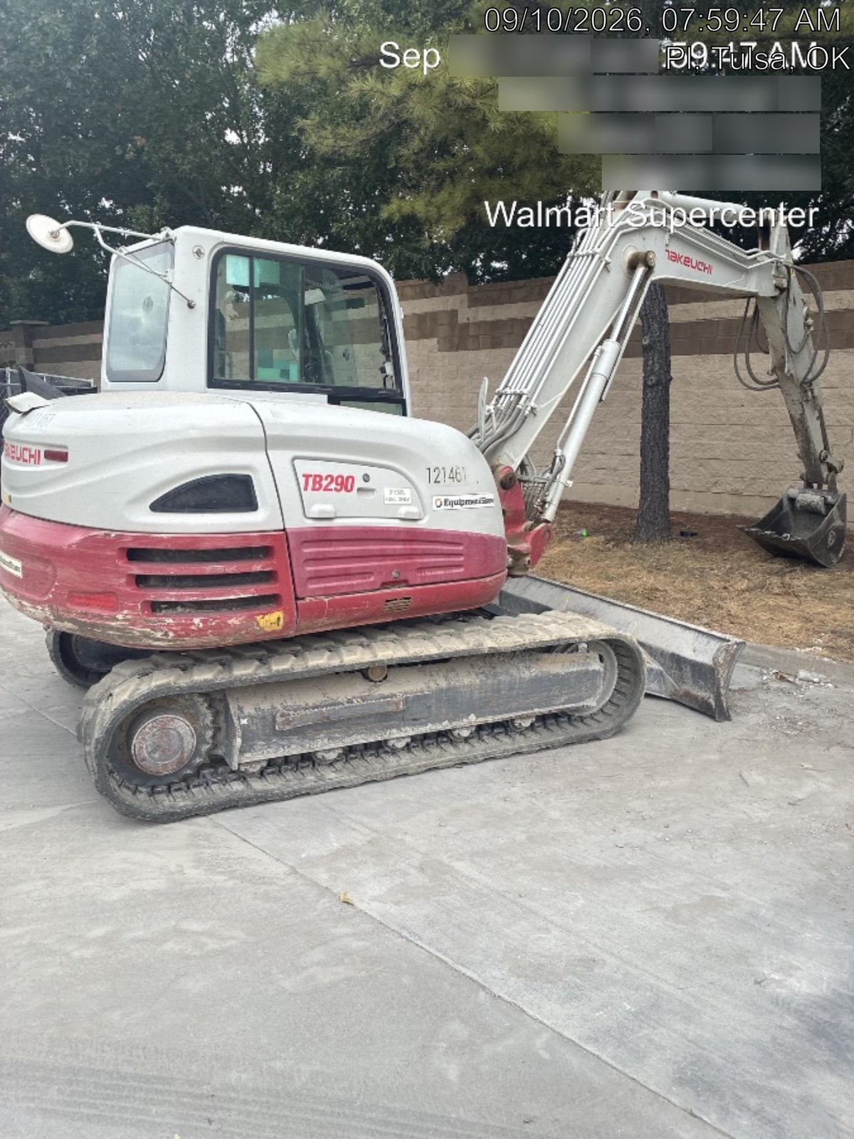 2020 Takeuchi TB290C Cab/Heat/Air, Rubber Tracks, Manual TAG QC