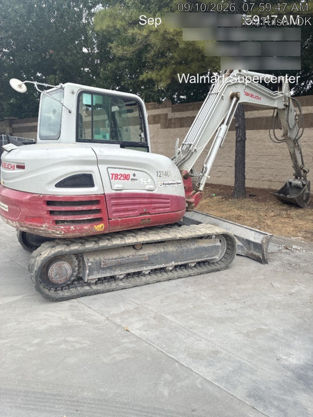 2020 Takeuchi TB290C Cab/Heat/Air, Rubber Tracks, Manual TAG QC