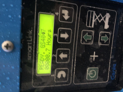 2019 Genie GS-4047 Folding rails with half height swing gate, 800W Inverter