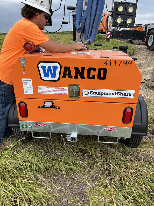 2024 Wanco WLTT-4MM4K Diesel, Deep Sea Controller, Shore Power Plug, Auto Start, (4) 350W LED Floodlights, 4kW Generator, 60 Gal Fuel Tank, 2" Ball, T3