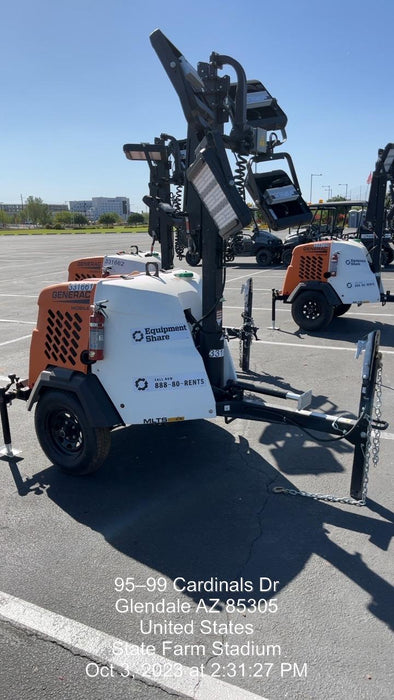 2023 Generac MLT2 Diesel, Flex Switch 120V Input, Powerzone Controller, (4) 320W LED Lights, 4kW Generator, 39.9 Gal Fuel Tank, 2" Ball, T3