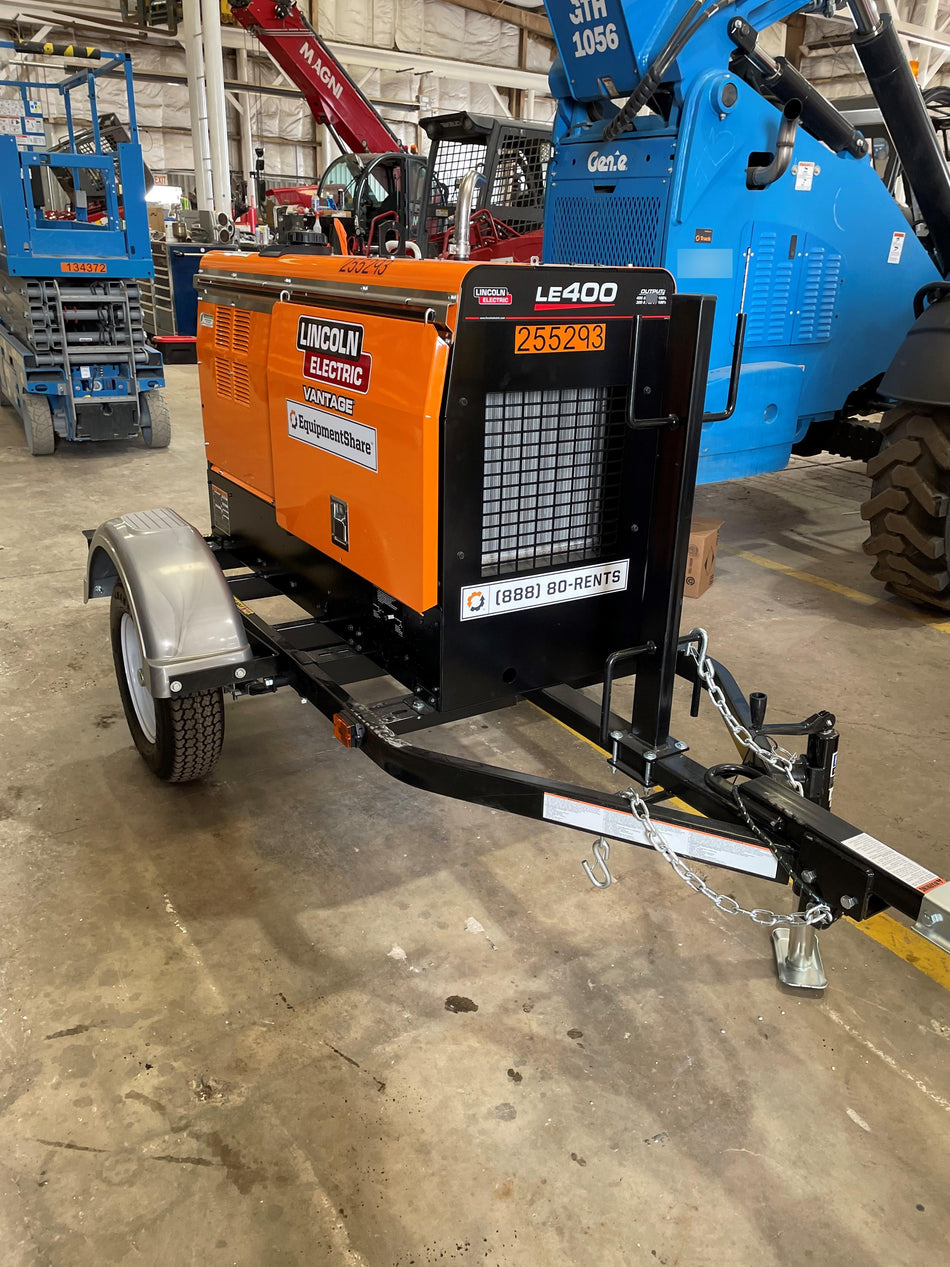 2022 Lincoln Electric LE400 Kubota V1505, Trlr, Cable Rack, Light Kit, ES Decals, T3
