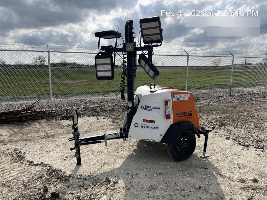 2024 Generac MLT2 Diesel, Flex Switch 120V Input, Powerzone Controller, 
(4) 320W LED Lights, 4kW Generator, 39.9 Gal Fuel Tank, 2" Ball, T3