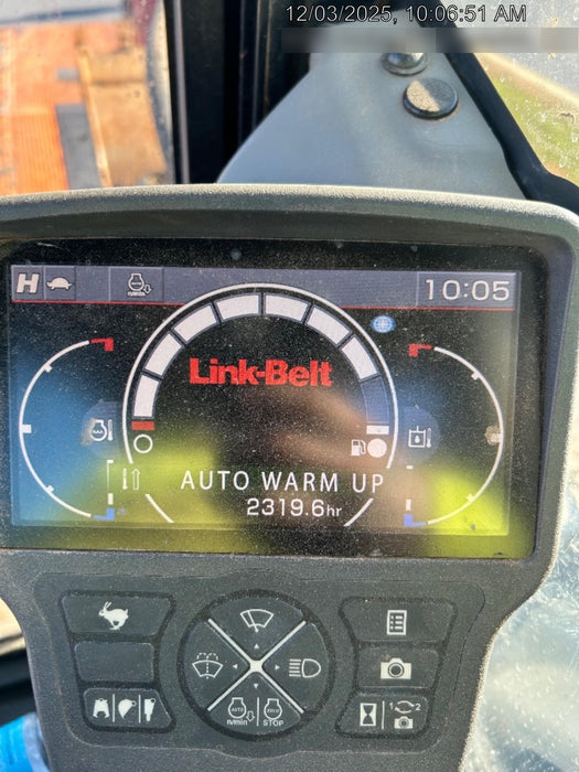 2020 Link-Belt 80X3EX 7'2" ARM, 17.7" rubber tracks, Multi function aux hydraulics