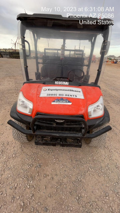 2022 Kubota RTV-X1140W-H Plastic Canopy, Windshield Acrylic Clear, LED Strobe Light, Wire Harness Kit, Back up Alarm