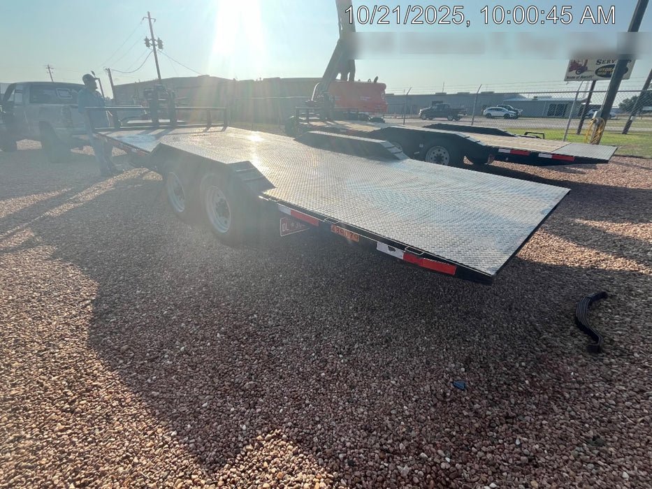 2024 TEXAS PRIDE TRAILERS 21' Lowboy Gravity Tilt Bed 14K Bumper Pull Trailer
