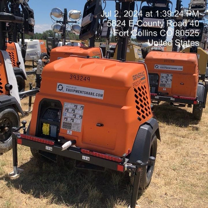 2024 Generac MLT2 Diesel, Flex Switch 120V Input, Powerzone Controller, 
(4) 320W LED Lights, 4kW Generator, 39.9 Gal Fuel Tank, 2" Ball, T3