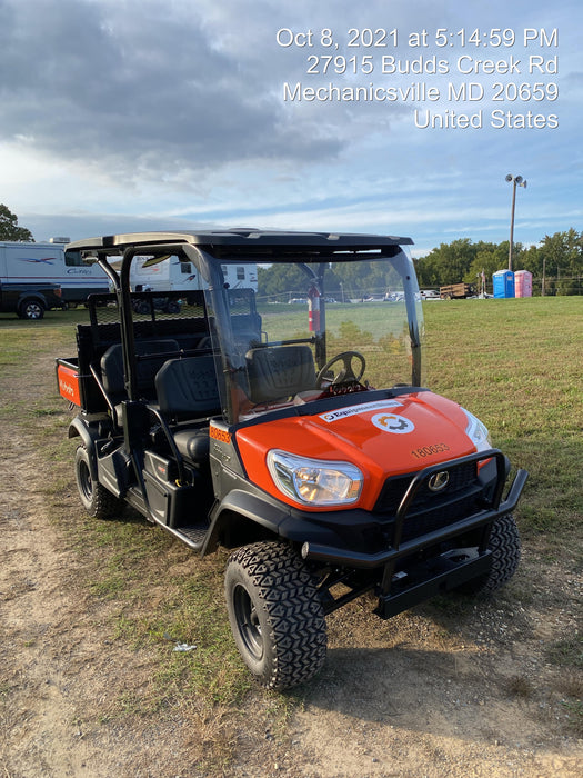2021 Kubota RTV-X1140W-H Plastic Canopy, Windshield Acrylic Clear, LED Strobe Light, Wire Harness Kit, Back up Alarm