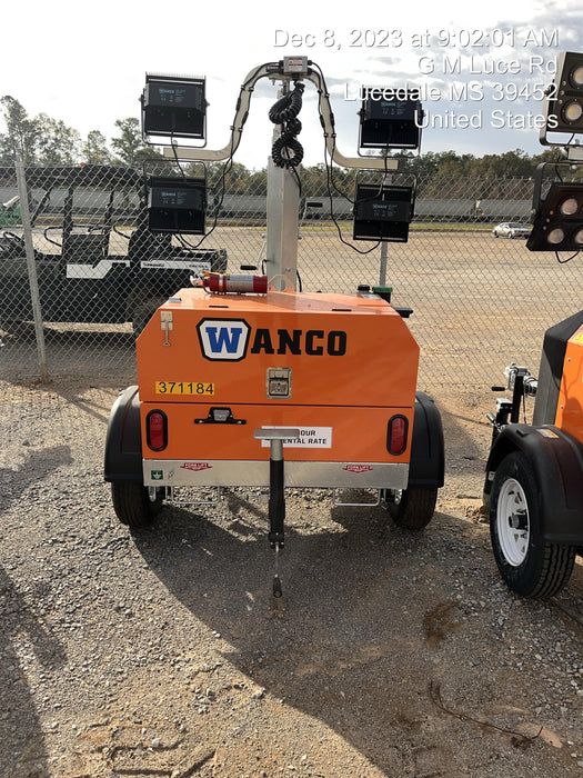 2023 Wanco WLTT-4MM4K Diesel, Deep Sea Controller, Shore Power Plug, Auto Start, (4) 350W LED Floodlights, 4kW Generator, 60 Gal Fuel Tank, 2" Ball, T3