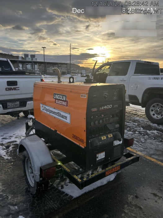 2022 Lincoln Electric LE400 Kubota V1505, Trlr, Cable Rack, Light Kit, ES Decals, T3