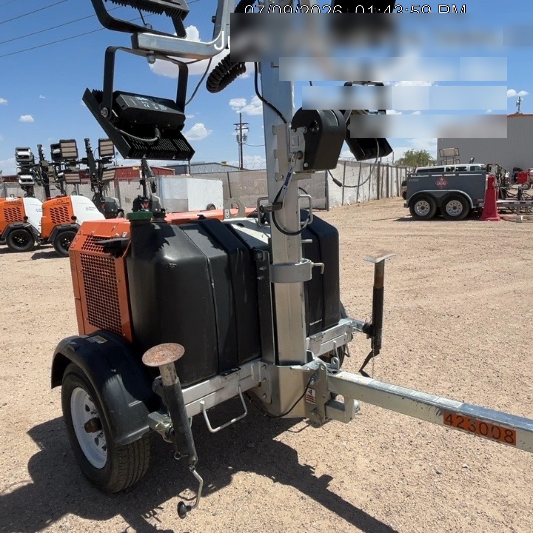 2024 Wanco WLTT-4MM4K Diesel, Deep Sea Controller, Shore Power Plug, Auto Start, (4) 350W LED Floodlights, 4kW Generator, 60 Gal Fuel Tank, 2" Ball, T3