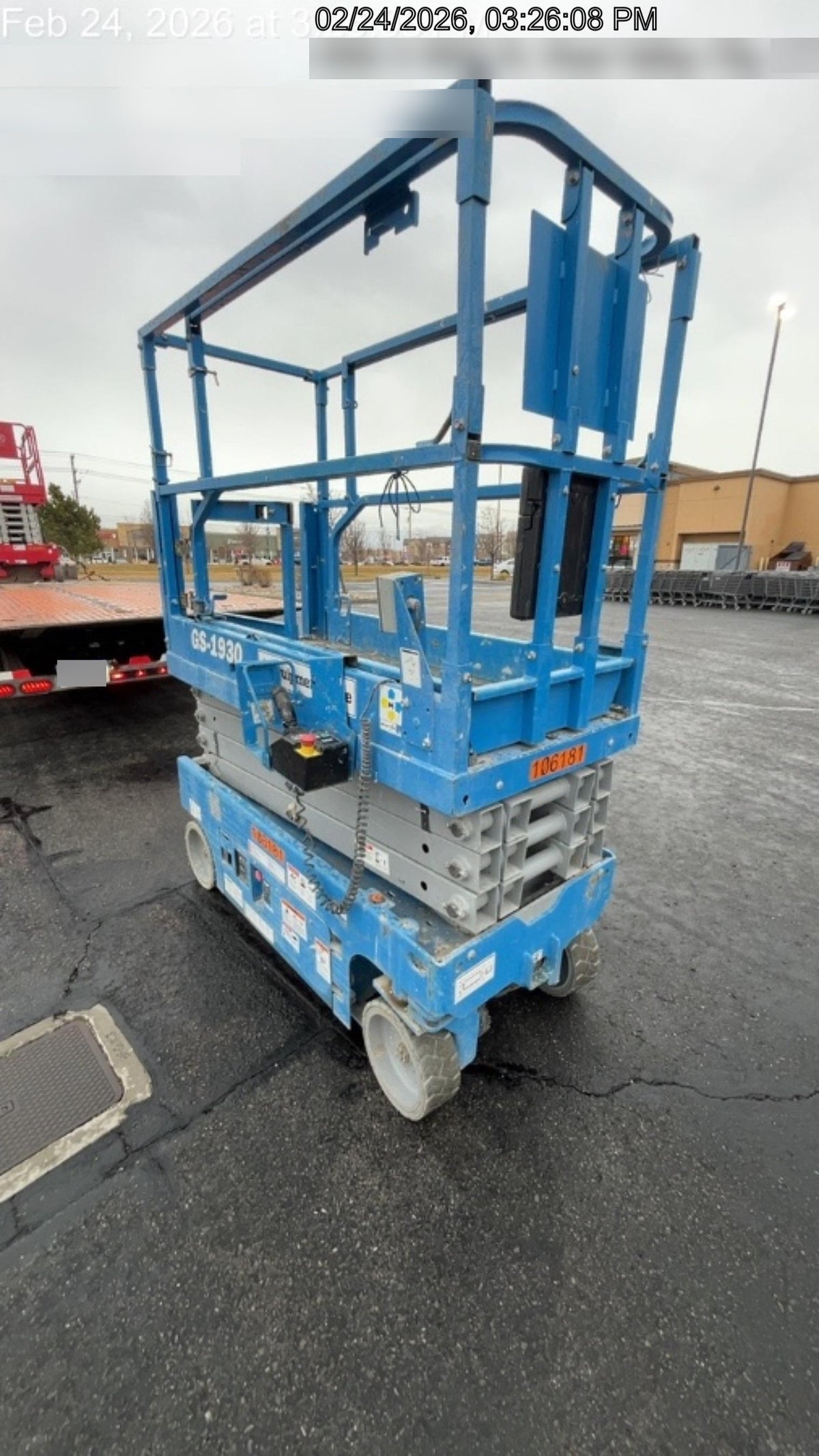 2020 Genie GS-1930 Solid Non Marking Tires, Beacon, Folding rails with half height swing gate, 800W Inverter