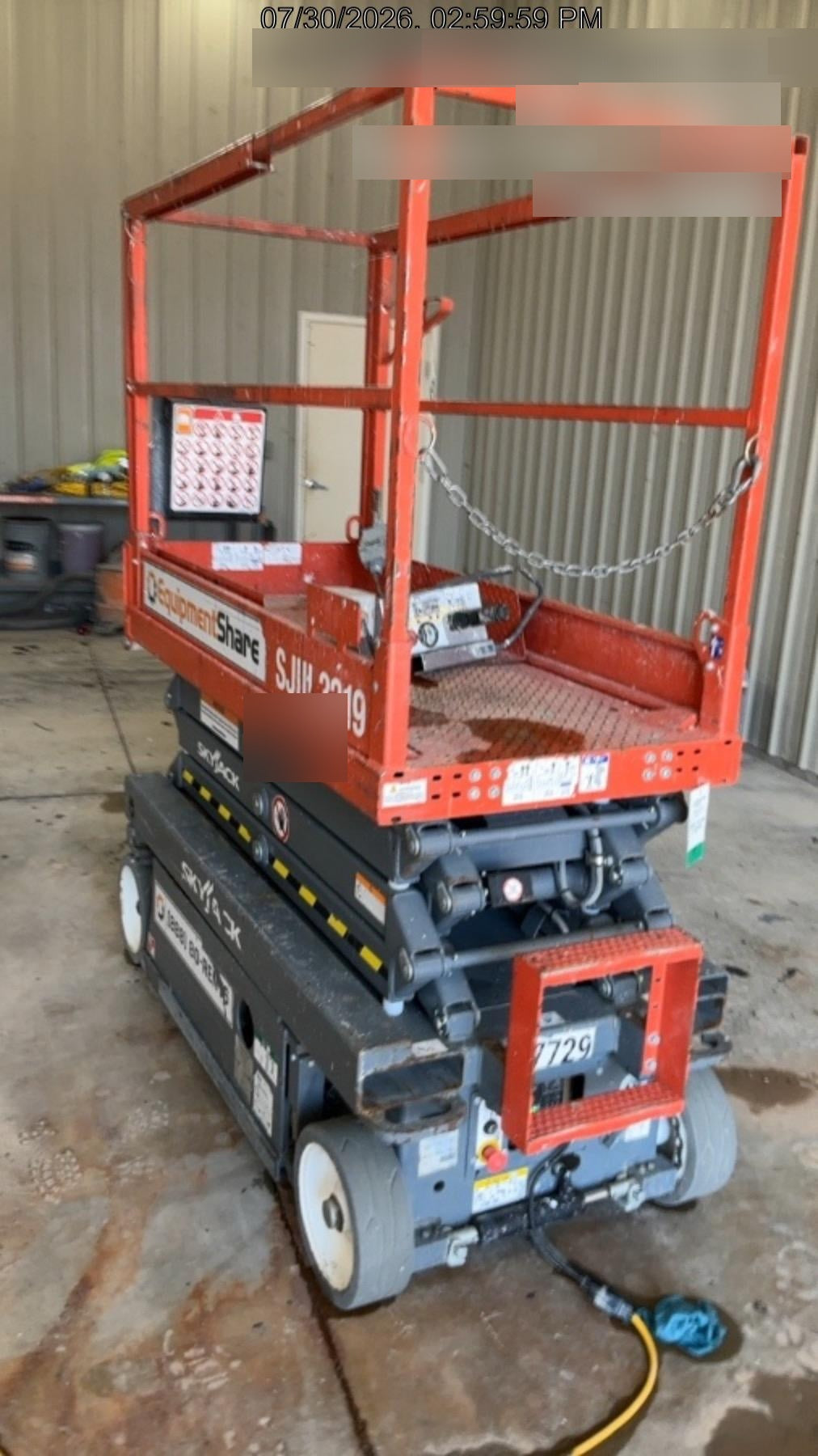 2019 Skyjack SJIII-3219 Standard Options
