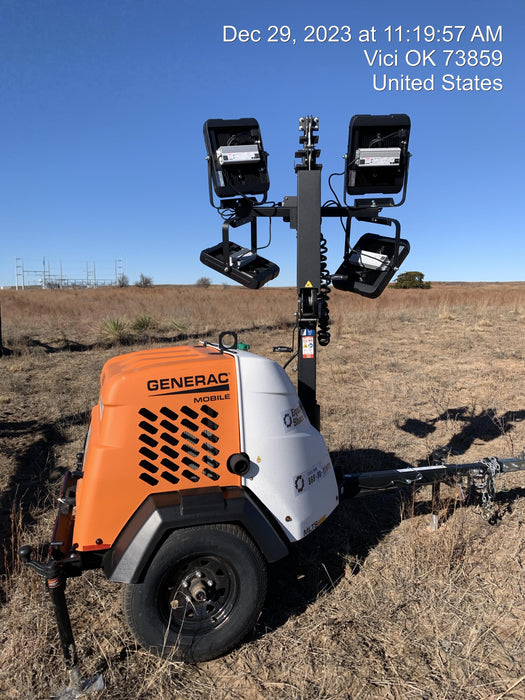 2023 Generac MLT2 Diesel, Flex Switch 120V Input, Powerzone Controller, (4) 320W LED Lights, 4kW Generator, 39.9 Gal Fuel Tank, 2" Ball, T3