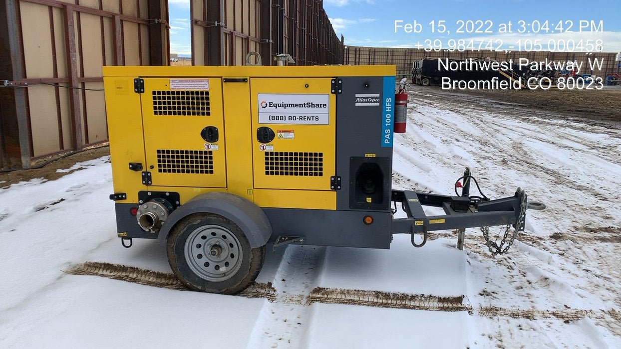 2020 ATLAS COPCO PAS 100 HF CS Enclosed