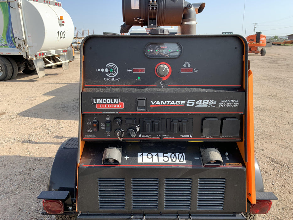 2021 Lincoln Electric Vantage 549X Ready Pak 3, ORANGE (includes trailer, cable rack, fender light kit)