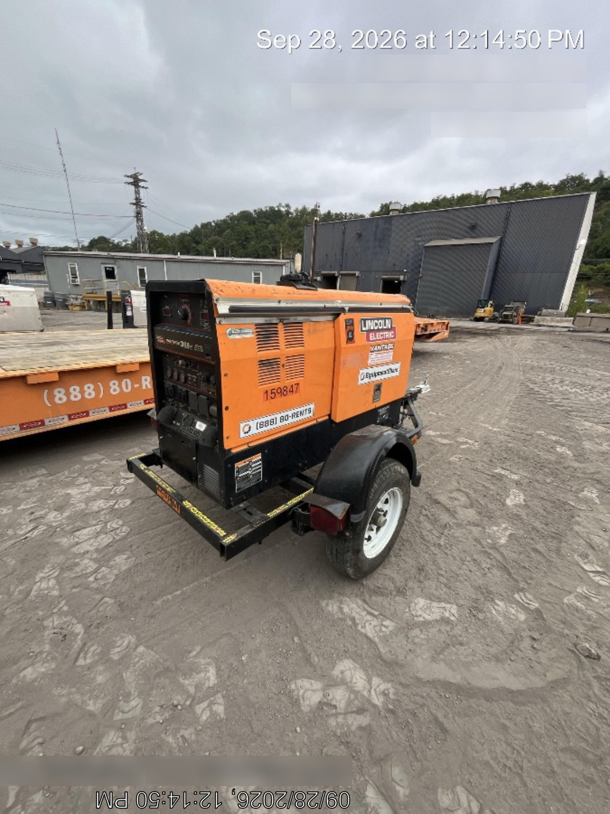 2021 Lincoln Electric Vantage 322 Vantage 322 Ready Pak 3 w/ Decals, ORANGE (includes trailer, cable rack, fender light kit) NO Telematics