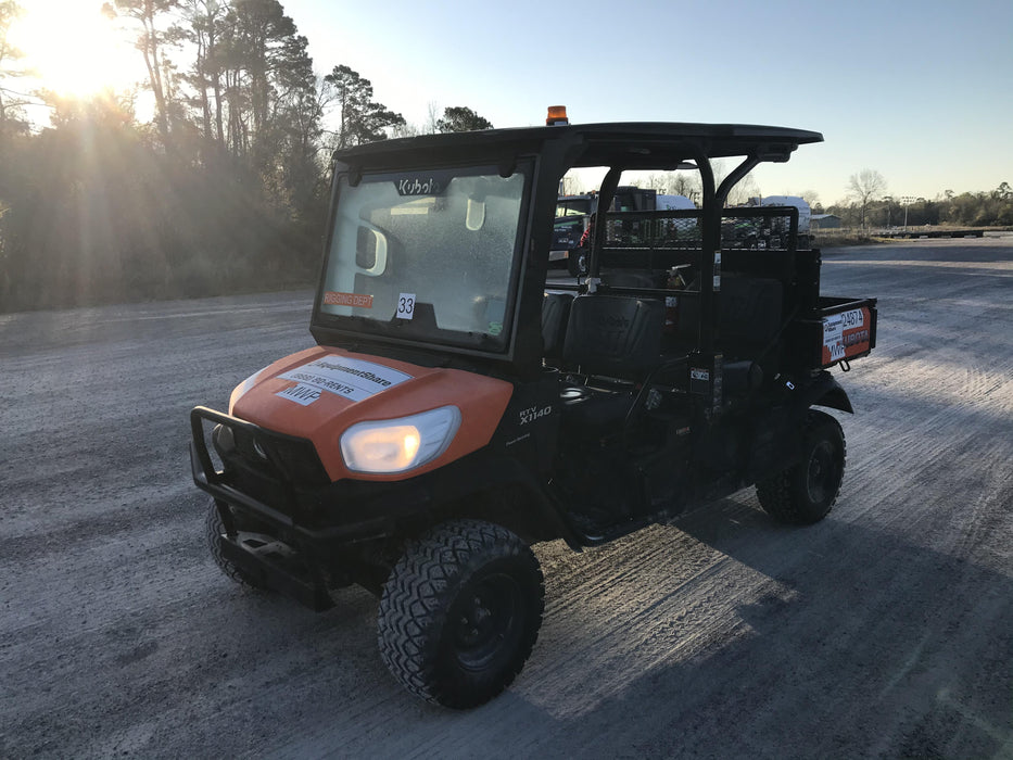 Kubota RTV-X1140W-H Kubota RTVX1140WH 4wd Utility Cart, LED Strobe, Windshield Tempered Glass, Pastic Canopy, Wire Harness Kit, Backup Alarm