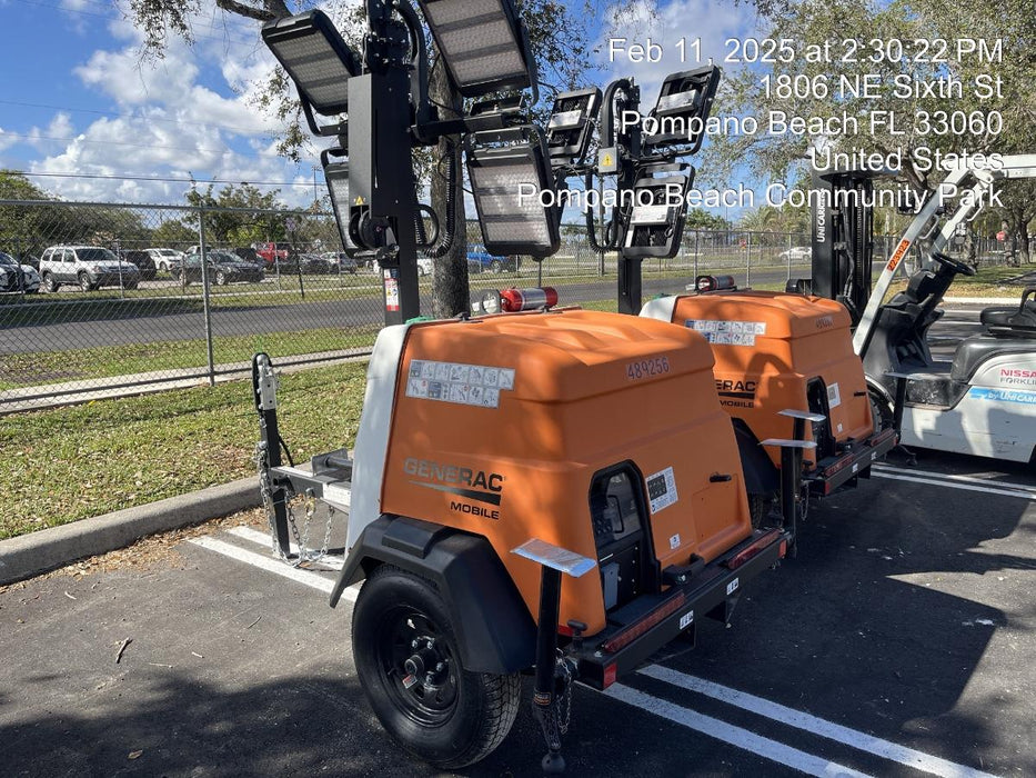 2025 Generac MLTS-4 Diesel, Mitsubishi L2E, 7.1 hp @1800 rpm, Flex Switch 120V Input, Powerzone Controller, (4) 320W LED Lights, 4kW Generator, 39.9 Gal Fuel Tank, 2" Ball, T3, ES Decals