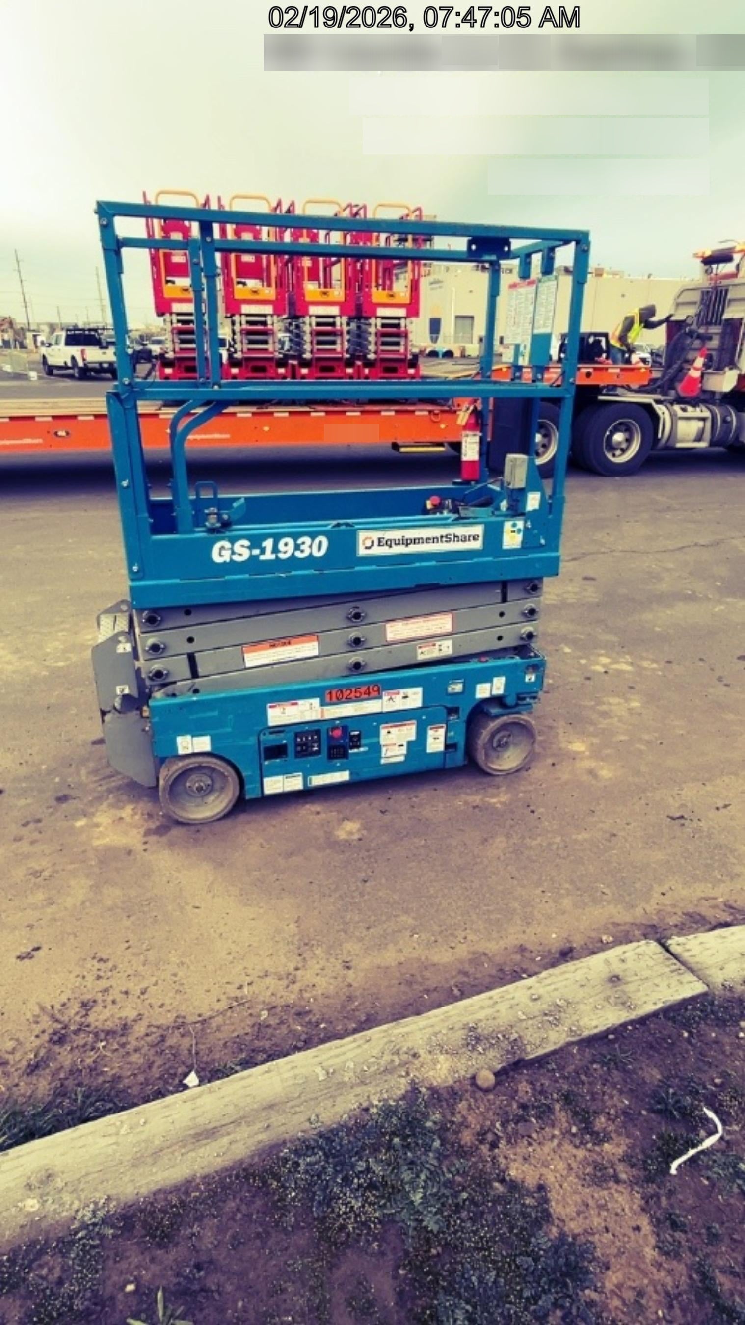2020 Genie GS-1930 Solid Non Marking Tires, Beacon, Folding rails with half height swing gate, 800W Inverter