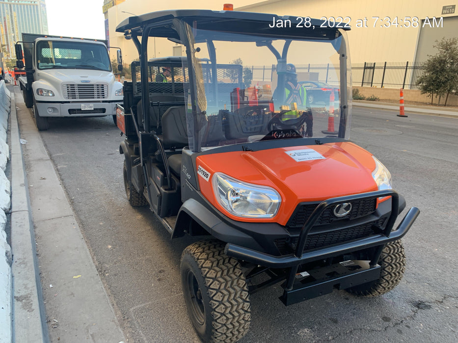 2022 Kubota RTV-X1140W-H Plastic Canopy, Windshield Acrylic Clear, LED Strobe Light, Wire Harness Kit, Back up Alarm