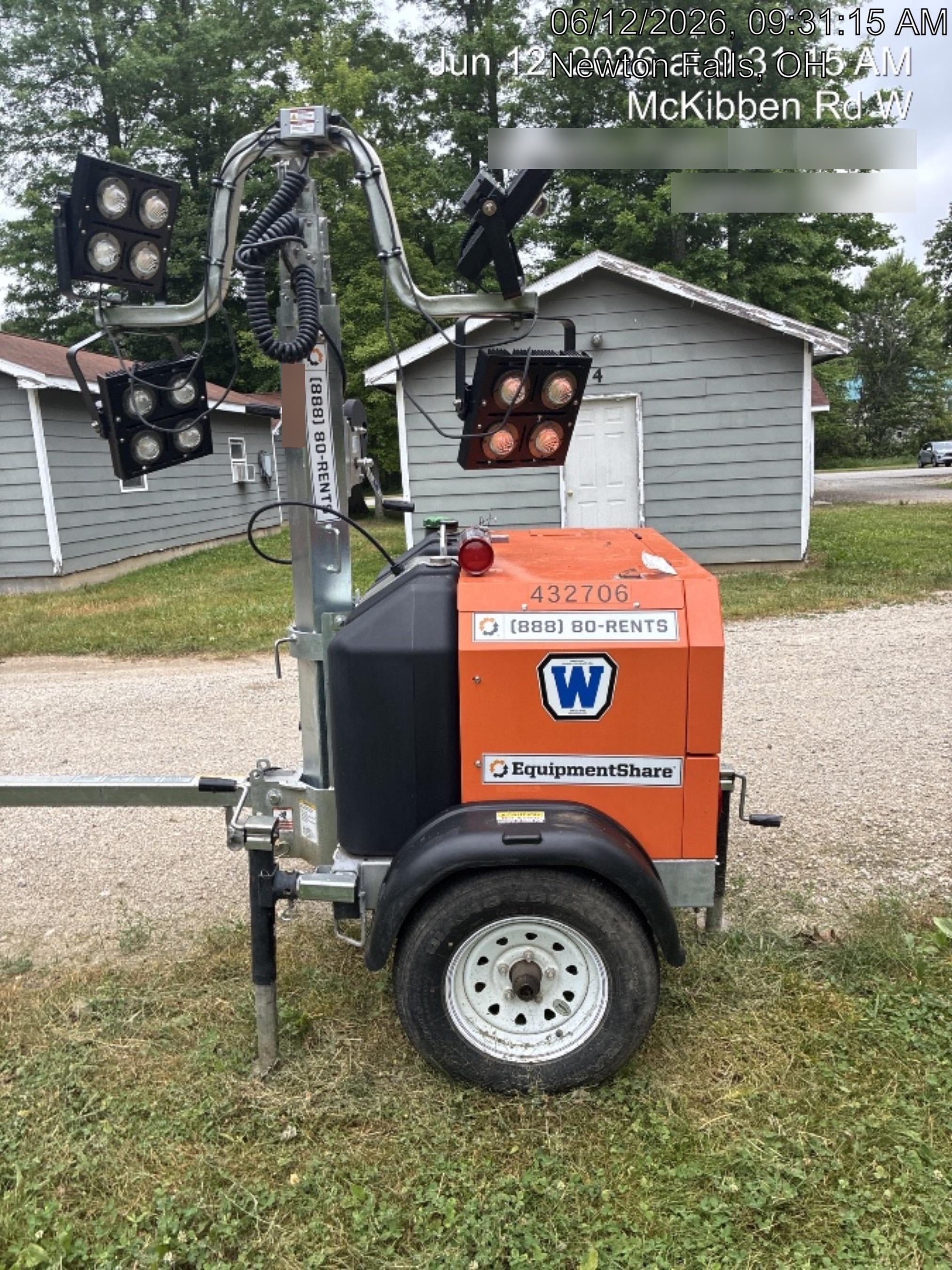 2024 Wanco WLTT-4MM4K Diesel, Deep Sea Controller, Shore Power Plug, Auto Start, (4) 350W LED Floodlights, 4kW Generator, 60 Gal Fuel Tank, 2" Ball, T3