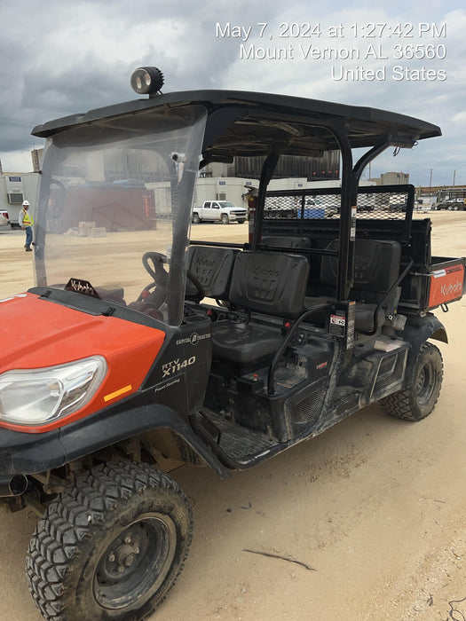 2023 Kubota RTV-X1140W-H 4WD, LED Strobe, Windshield Acrylic Clear, Plastic Canopy, Wire Harness Kit, Backup Alarm