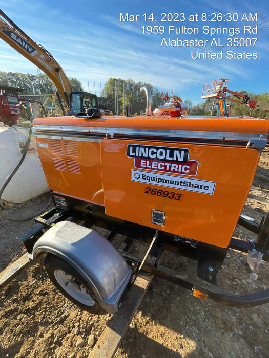 2022 Lincoln Electric LE400 Kubota V1505, Trlr, Cable Rack, Light Kit, ES Decals, T3