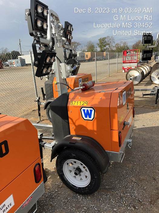 2023 Wanco WLTT-4MM4K Diesel, Deep Sea Controller, Shore Power Plug, Auto Start, (4) 350W LED Floodlights, 4kW Generator, 60 Gal Fuel Tank, 2" Ball, T3