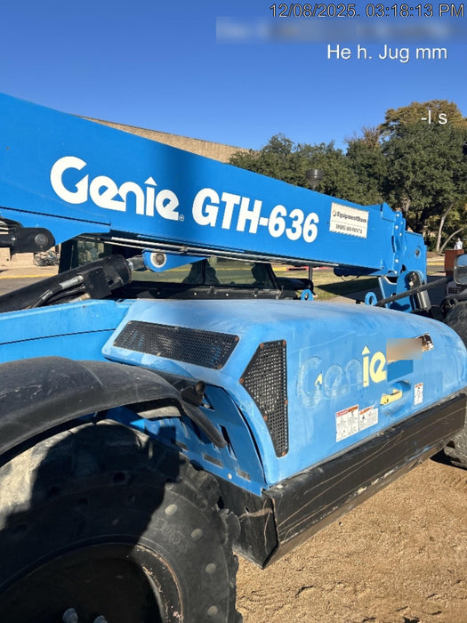 2018 Genie GTH-636 Genie GTH-636 w/Enclosed Cab w/HVAC, Work Lights, Solid Tires, Beacon, 48" Carriage and Forks