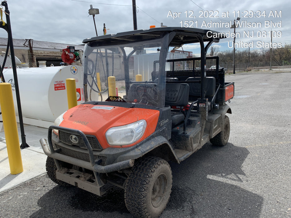 2022 Kubota RTV-X1140W-H Plastic Canopy, Windshield Acrylic Clear, LED Strobe Light, Wire Harness Kit, Back up Alarm