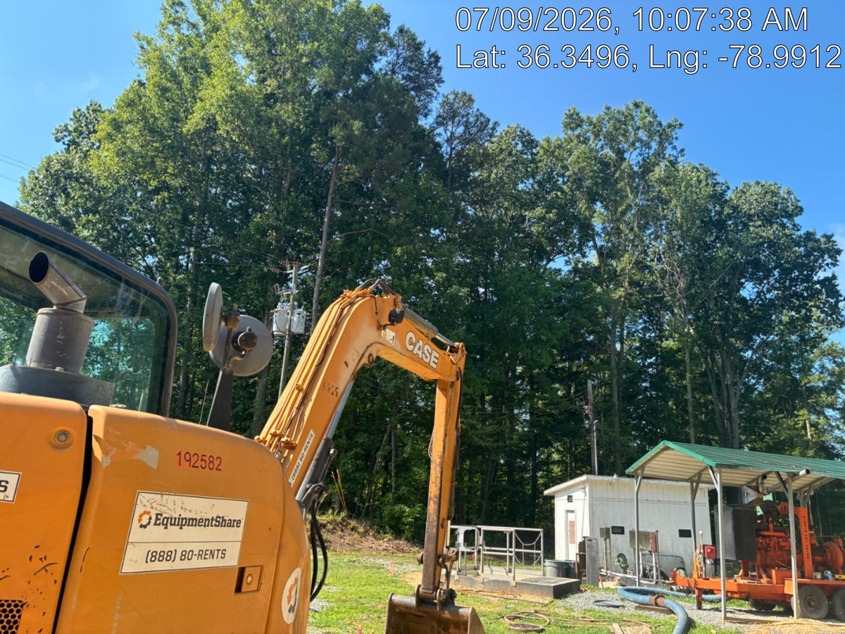 2015 Case CX80C CLOSED CAB, A/C, RUBBER TRACKS PADS, 7'-2" ARM