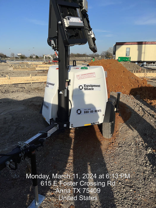 2024 Generac MLT2 Diesel, Flex Switch 120V Input, Powerzone Controller, 
(4) 320W LED Lights, 4kW Generator, 39.9 Gal Fuel Tank, 2" Ball, T3