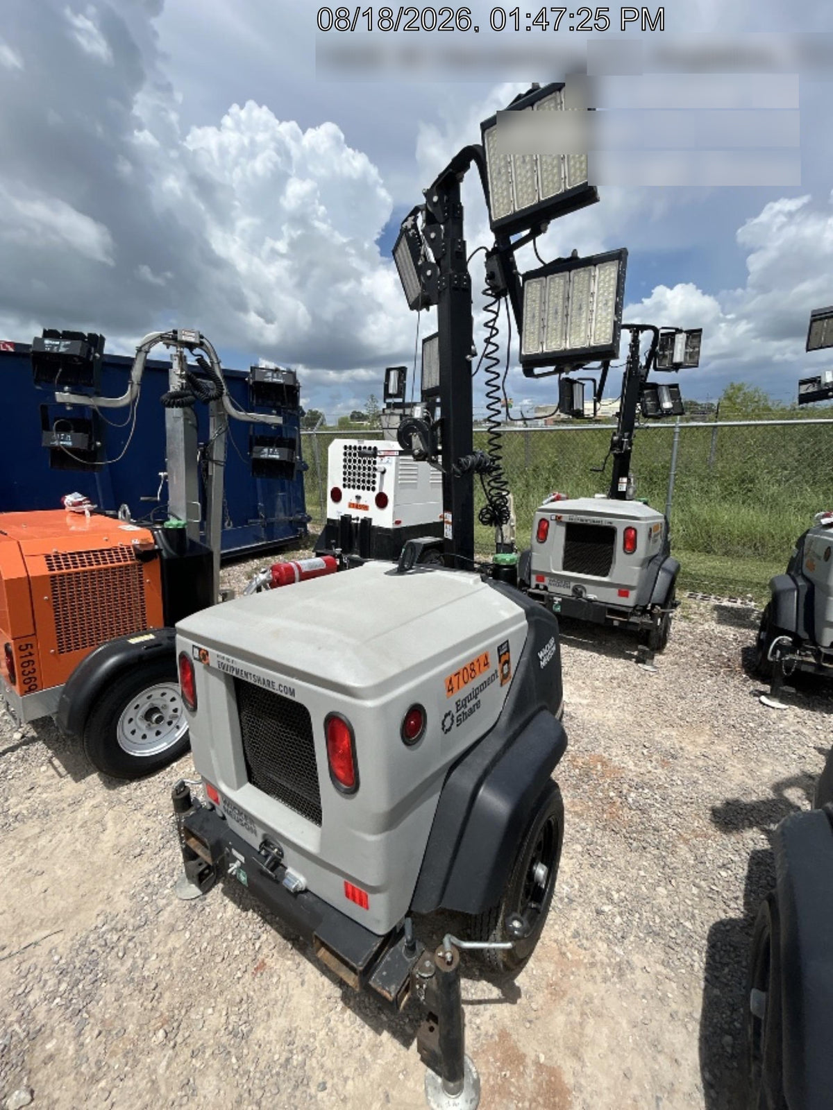 2024 Wacker Neuson LTT4 Diesel, Kohler KDW702, Deep Sea Controller, Auto Start, LED 320W, Bypass Outlet, T3