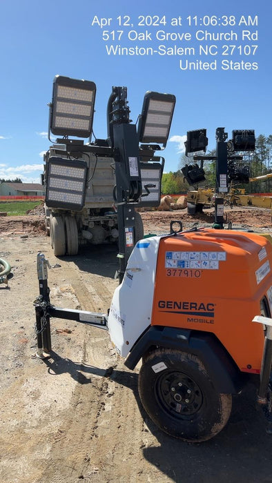 2023 Generac MLT2 Diesel, Flex Switch 120V Input, Powerzone Controller, 
(4) 320W LED Lights, 4kW Generator, 39.9 Gal Fuel Tank, 2" Ball, T3