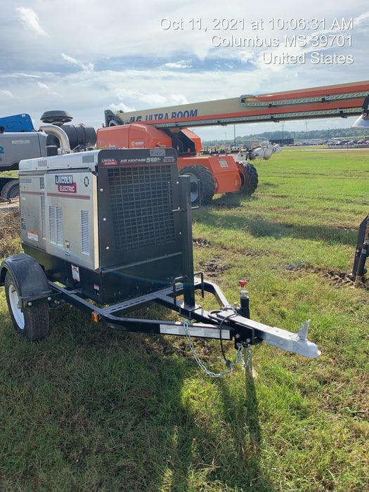 2021 Lincoln Electric Air Vantage 566 Air Vantage 566X Ready Pak 3 (includes trailer, cable rack, fender light kit); no telematics